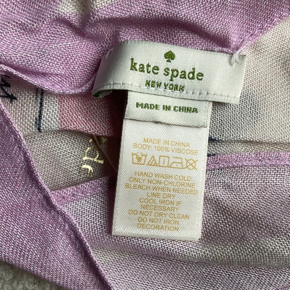 Kate Spade nail polish print scarf - Picture 3 of 8